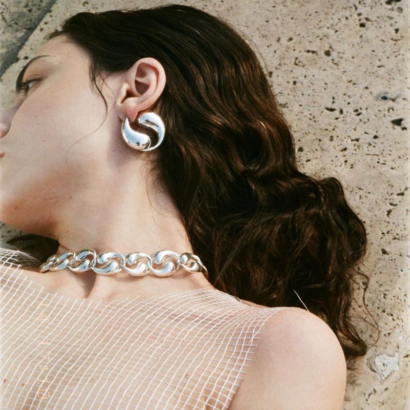 Women's Jewelry Minimalist Geometric Drop Earrings, Gold And Silver Hoop Earrings For Everyday Wear, Lightweight Hypoallergenic Studs_voghion.com