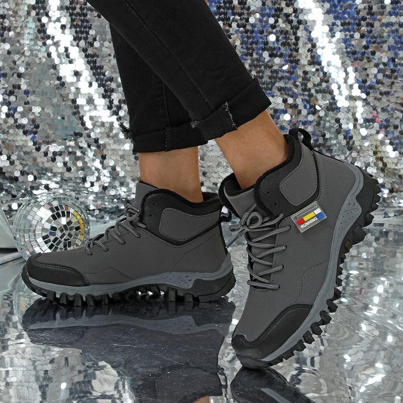 Herbst winter paar anti-rutsch verschleiß-beständig sport schuhe mit dicken baumwolle schuhe, kurze samt bequem für beide_voghion.com