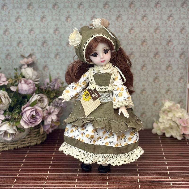 High Value 30cm Doll 6 Points BJD Baby Clothes Set Girl Doll Princess Doll Toy_voghion.com