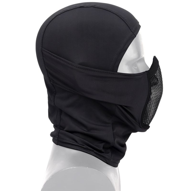 QFV50704555550<== Cross-Border Outdoor Dustproof Sunproof Cycling Face Mask Windproof Neck Warmer Breathable Steel Mesh Tactical_voghion.com