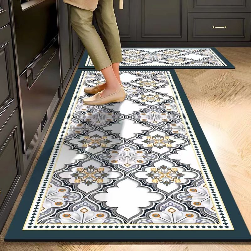 Extra Long Diatomite Kitchen Mat – Super Absorbent & Oil-Resistant Non-Slip Floor Mat For Kitchen, Entryway, Bathroom – Wash-Free & Dirt-Proof_voghion.com