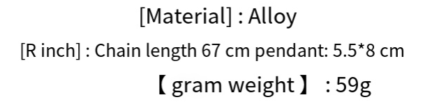 Collier décoratif à chaîne longue pour pull Fashion Frontier, bijou en forme de pièce de monnaie, style personnalisé_voghion.com