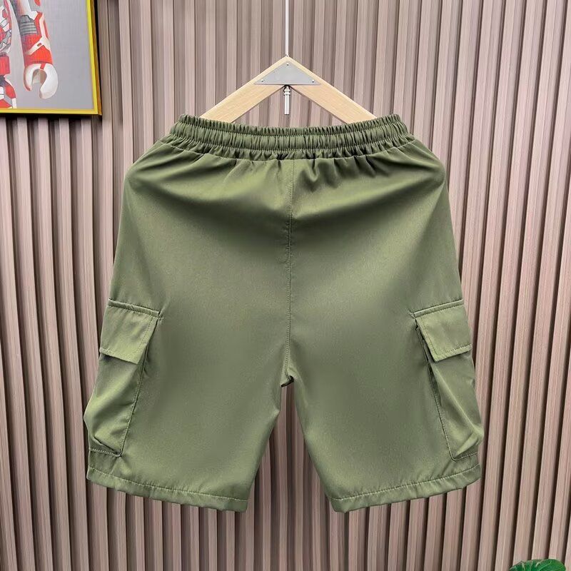 Herren-Arbeitsshorts, Sommer, leichte, lässige Cargo-Shorts mit mehreren Taschen, lockere Passform, gerades Bein, atmungsaktive 5-Zoll-Shorts_voghion.com