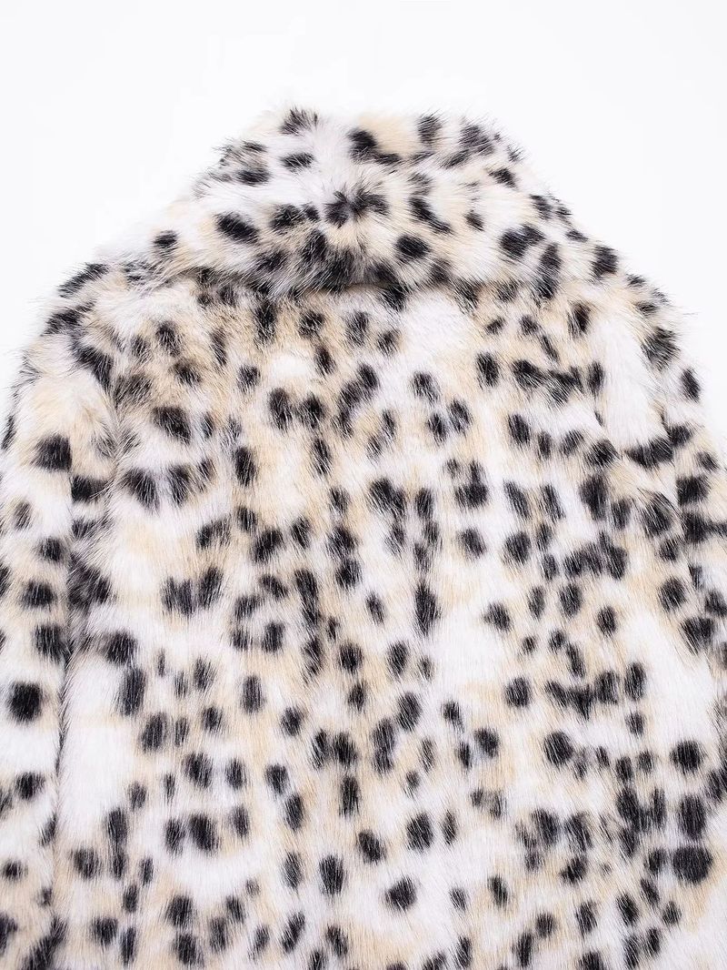 Damen Kunstpelzmantel mit Leopardenmuster, verdickte warme Langarm-Übergrößejacke für den Winter, Streetwear-Mode_voghion.com