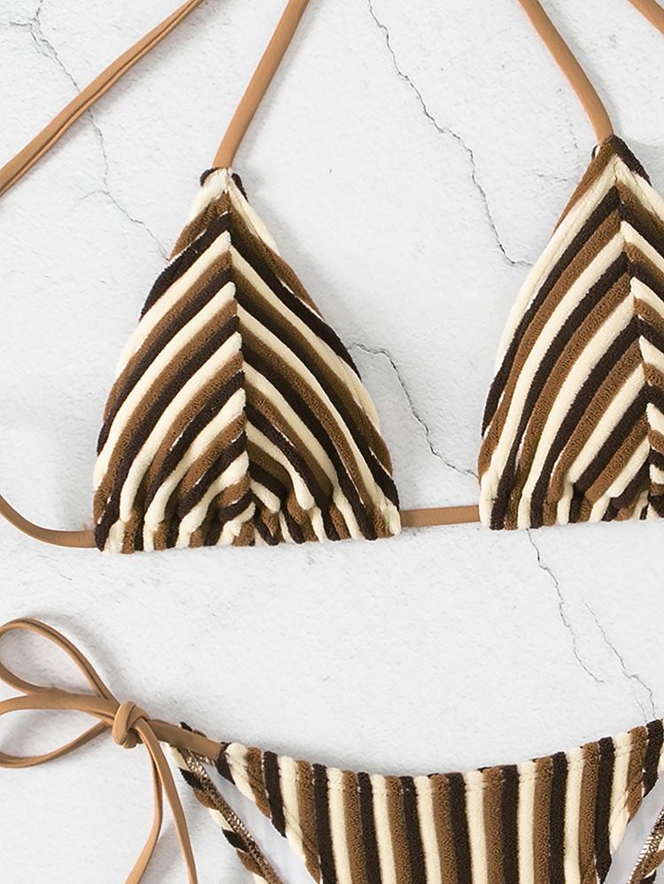 Dameskleding Nieuwe handdoek Doek Halter Hals Tie Bikini Badpak Zomer Strand Vakantie Vrouwen_voghion.com