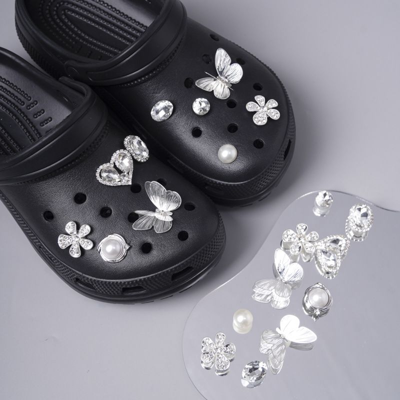 Accessoires de chaussures trouées, accessoires de boucle de chaussure DIY, accessoires en métal haut de gamme, démontage de carte de boucle de chaussure_voghion.com