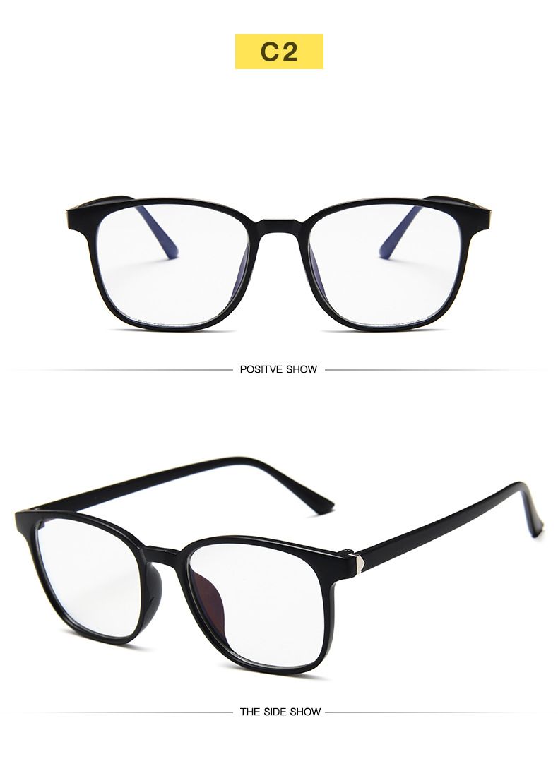 Moda RMM Retro Uomo Moda Computer Occhiali Donna Anti-Luce Blu Trasparente Rosa Montatura in Plastica_voghion.com