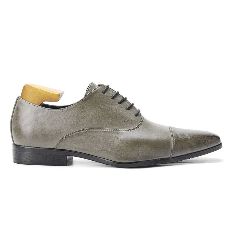 Oxford puntiagudo de alta gama para hombres, zapatos de cuero británicos clásicos y cómodos de negocios, zapatos formales pulidos de color_voghion.com