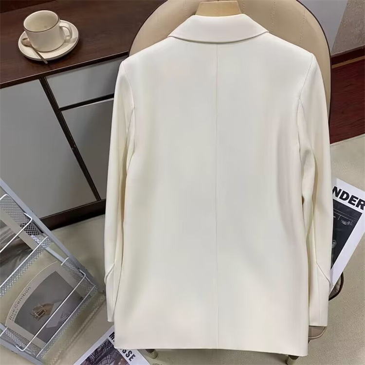 Moda feminina, temperamento combinando, terno pequeno de abotoamento único_voghion.com