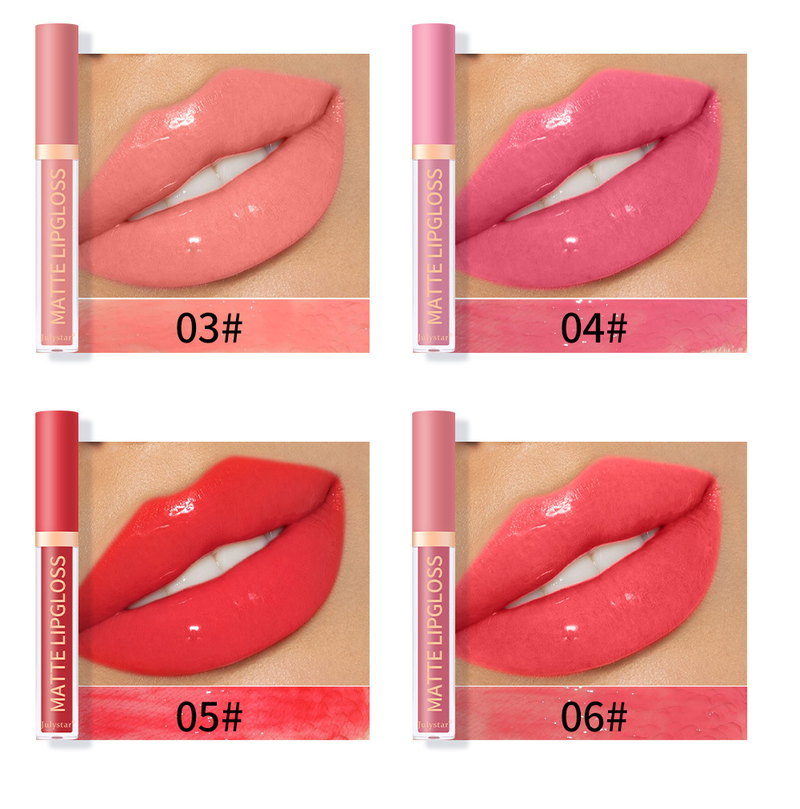 Ensemble de maquillage hydratant longue durée qui ne se décolore pas, visage miroir brillant à l'eau et ensemble de rouge à lèvres moue_voghion.com