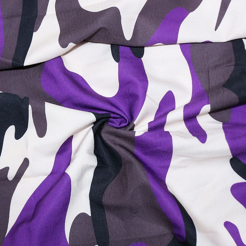 S390441 Spring Summer New Women's Casual Camouflage Print Zipper Split Elastic Waist Skirt_voghion.com