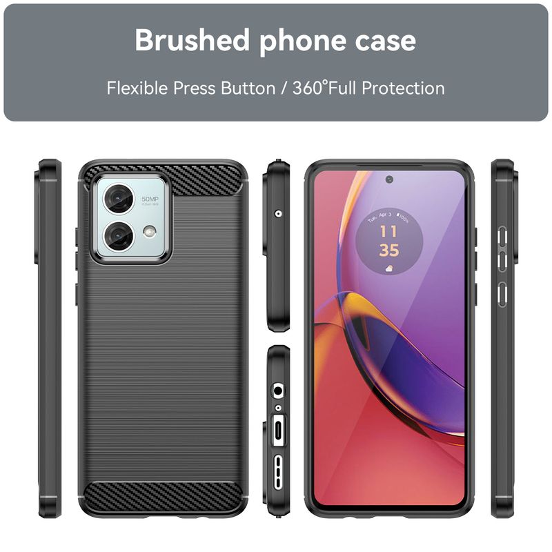 Digitex Compatible Moto G84 Phone Case Protective Cover G64 Silicone Brushed G54 Power Edition Full Coverage Anti-drop_voghion.com