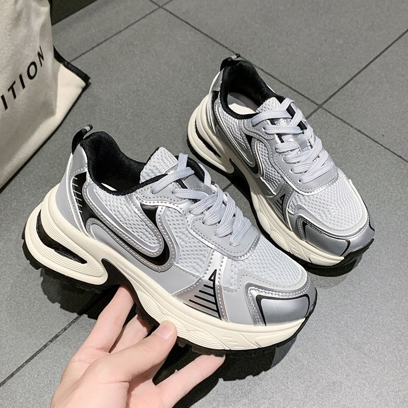 Super Soft 2025 New Thick-Soled Casual Dad Shoes Versatile Sneakers Running Ins Trend_voghion.com