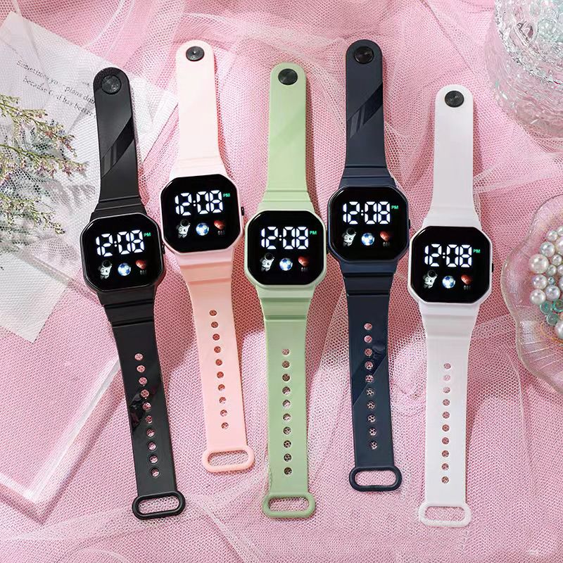 Heißer Verkauf Multifunktionale kinder Wasserdichte Sport Elektronische Student Matcha Rosa Astronaut Dual Display Uhr_voghion.com