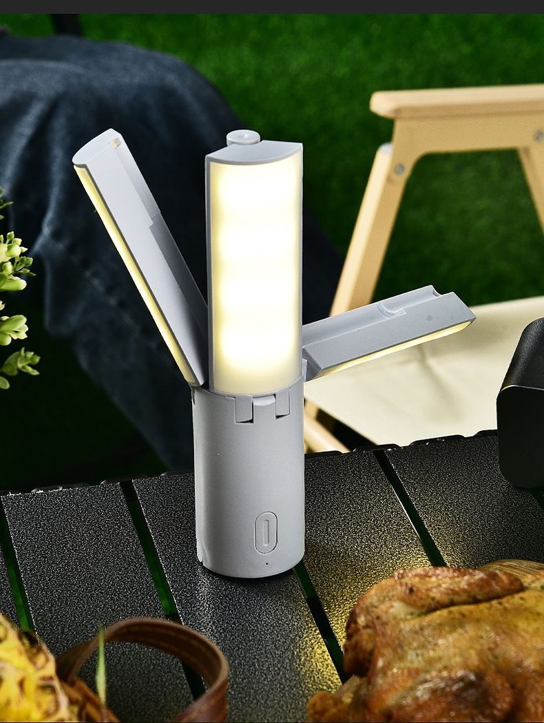 Multifunctionele opvouwbare tent voor buiten, sfeerverlichting voor studentenhuisvesting, draagbare hangende kampeerlantaarn_voghion.com