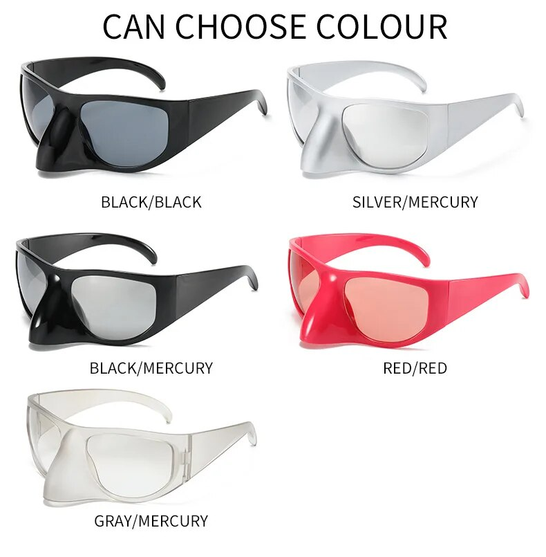 Mode Y2K Marke Designer Übergroße Vogelnase Maskierte Sonnenbrille Frauen Für Männer 2024 Trend Sonnenbrille Vintage Mode Schutzbrille_voghion.com