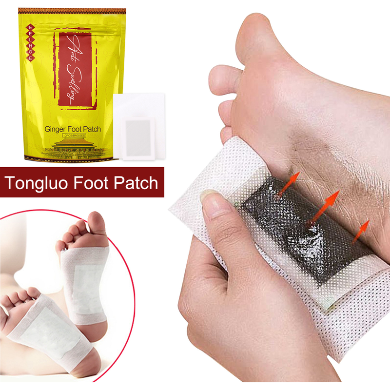 Ginger Beautiful Tongluo Foot Patch Sleep Health Nourishing Meridian Activating and Anti swelling Foot Care Patch_voghion.com