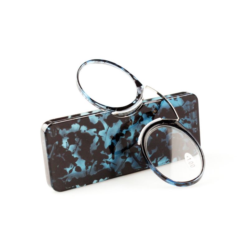 TR90 Clip-on Nose Reading Mini No Temple Glasses Compact Ultra-light Tortoiseshell Color_voghion.com