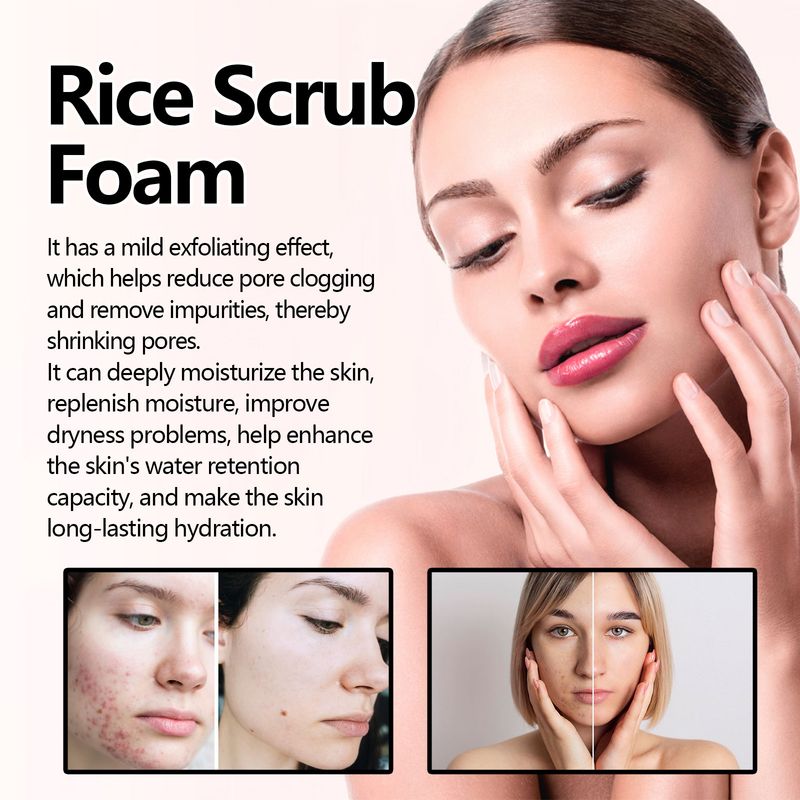 La lozione detergente schiarente EELHOE Rice Brightening Whitening deterge in profondità, restringe i pori, ripara la pelle, scurisce il viso,_voghion.com