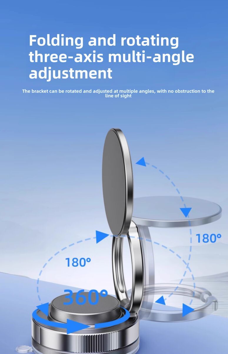 2025 New Model Vacuum Magnetic Car Navigation Suction Cup Mount Phone Holder_voghion.com