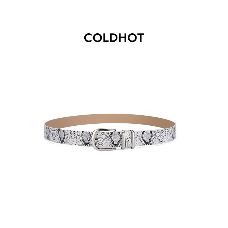 Cintura COLDHOT originale con fibbia ad ardiglione, stampa leopardata e stampa serpente, cintura alla moda, versatile, retrò Y2k, Shibuya Spice Girl_voghion.com