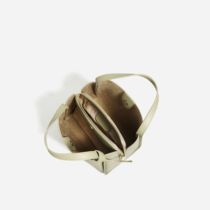 Borsa a tracolla coordinata in vera pelle, stile semplice e alla moda, da pendolare_voghion.com