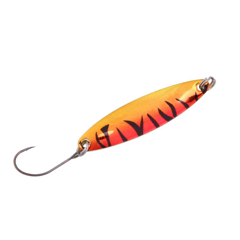 Makou Sequin Fish Bait Luya Bait Sequin Pure Copper Color Willow Leaf Sequin 4 Cm 3.5 G Cocked Mouth Bait_voghion.com