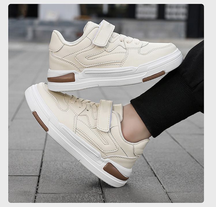 Kinderschuhe Kinderschuhe Kindersportschuhe Jungen 2024 Frühjahr Mädchen Lederplattenschuhe mittlere und große Kinder Freizeitschuhe_voghion.com