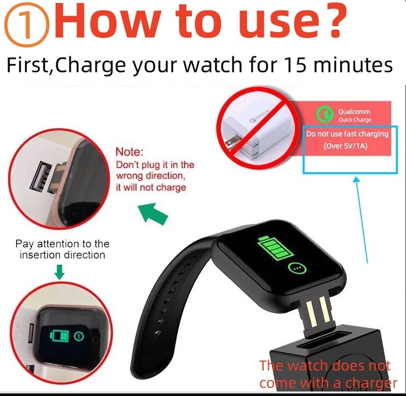 Smart Watch Nachrichtenerinnerung Musiksteuerung Kalorienentfernung Fitness Tracker Männer Smartwatch Frauen Kinder Uhren Uhr Alarm_voghion.com