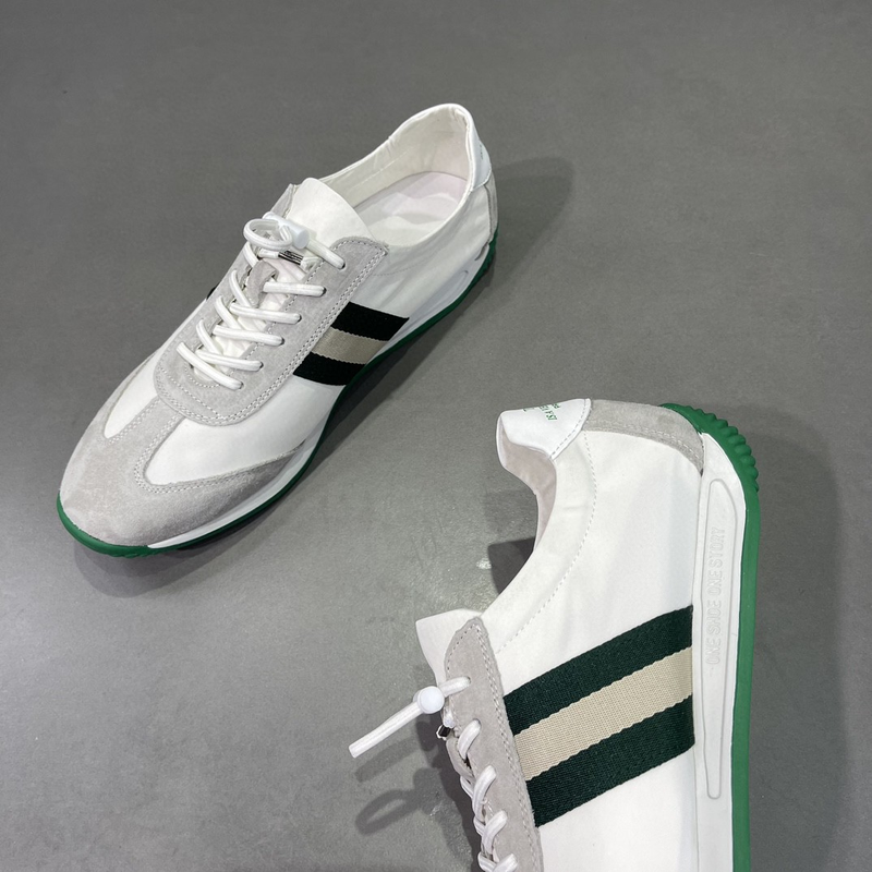 Printemps nouveau décontracté Forrest Gump couche supérieure en peau de vache léger luxe petites chaussures pour hommes blanches_voghion.com