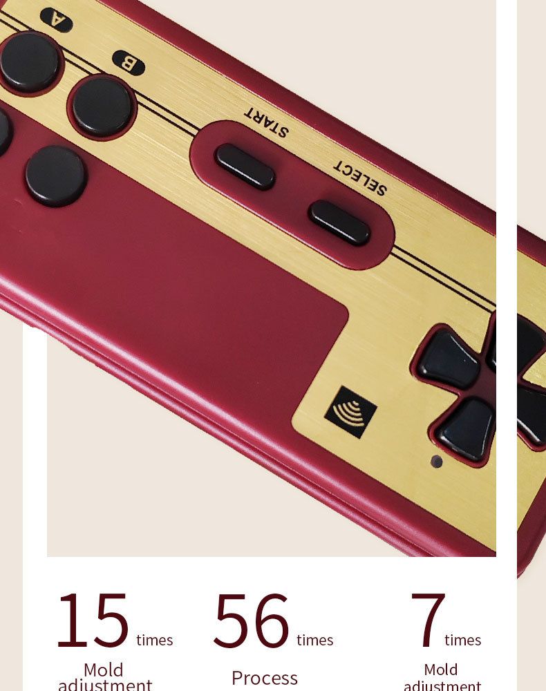 Tengyi Mini HD 2.4G Kabellose Dual-Player-TV-Spielekonsole, Retro FC Home Entertainment System für Familie und Freunde_voghion.com