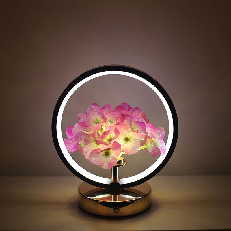 Neu Runde schreibtisch simulierte bestickte ball blume, kleine nachtlicht, nacht lampe, dekorative ornament,_voghion.com