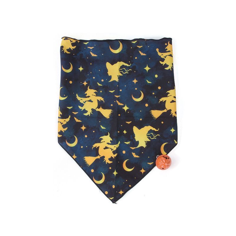 Triangolo di Halloween per cani Gatto domestico Asciugamano per sputi Bavaglino per cani Sciarpa di Halloween_voghion.com
