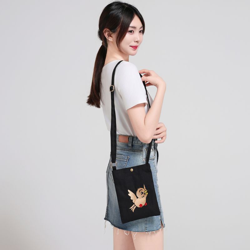 Hochwertige bestickte Damen-Umhängetasche aus Canvas, lässig, zum Gehen, einzelne Schulter, Kosmetikaufbewahrung, Sommer-Minitasche_voghion.com