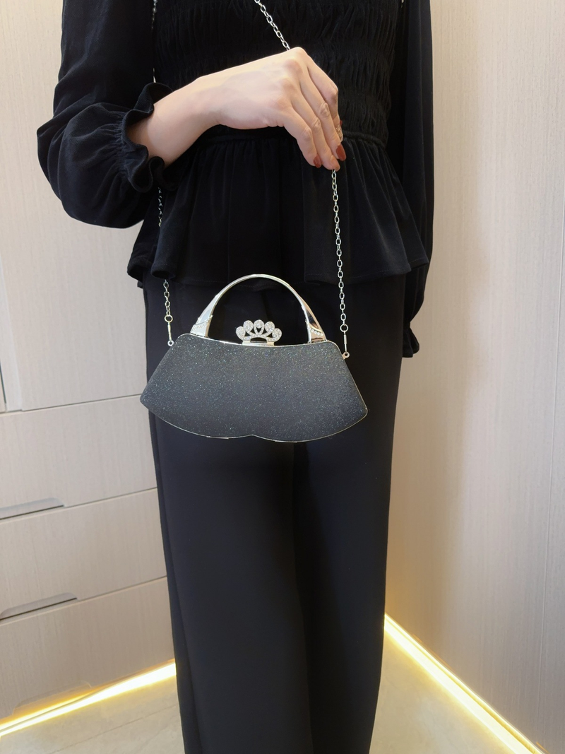 New Super Sparkling Handbag Wedding Bridesmaid Movie Team Celebrity Banquet Evening Bag_voghion.com