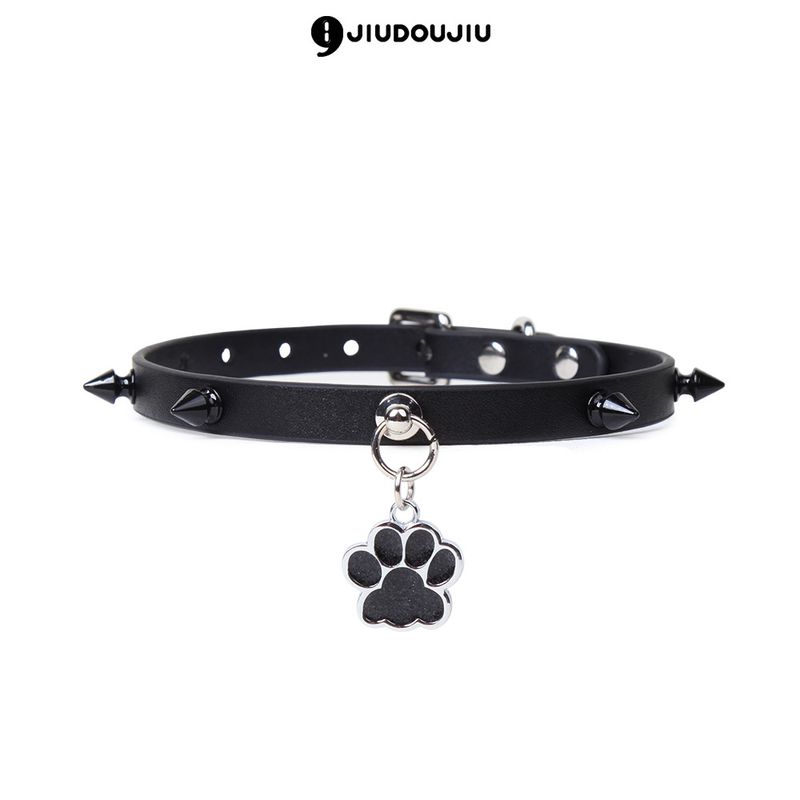LuvBox SM Punk Dog Paw Tag Choker Collare da collo Guinzaglio Giocattoli sessuali per adulti Catena per clavicola_voghion.com