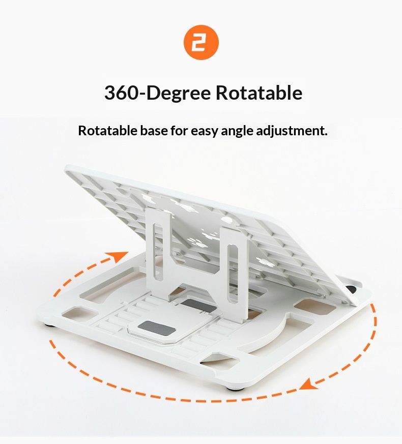Supporto per laptop NeoGear Cartoon con regolazione dell'altezza, supporto girevole per ufficio e scrivania, previene l'affaticamento del collo per gli studenti_voghion.com
