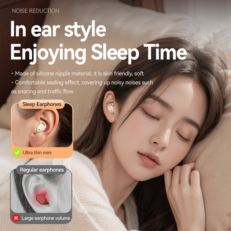 M73 In-Ear Mini Digital Display Long Battery Life Sleep Noise Cancelling Wireless Bluetooth Earbuds_voghion.com