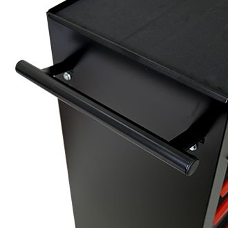 Rolling Metal Tool Chest With 4 Drawers, 20" 4-Drawer Tool Chest Cabinet With Ball Bearing Drawer Slides, Steel Tool Storage Box Organizer -BLACK&RED_voghion.com