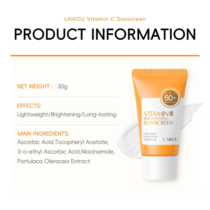 Güneş Kremi LAIKOU C Vitamini Güneş Kremi Nemlendirici Krem 30g_voghion.com