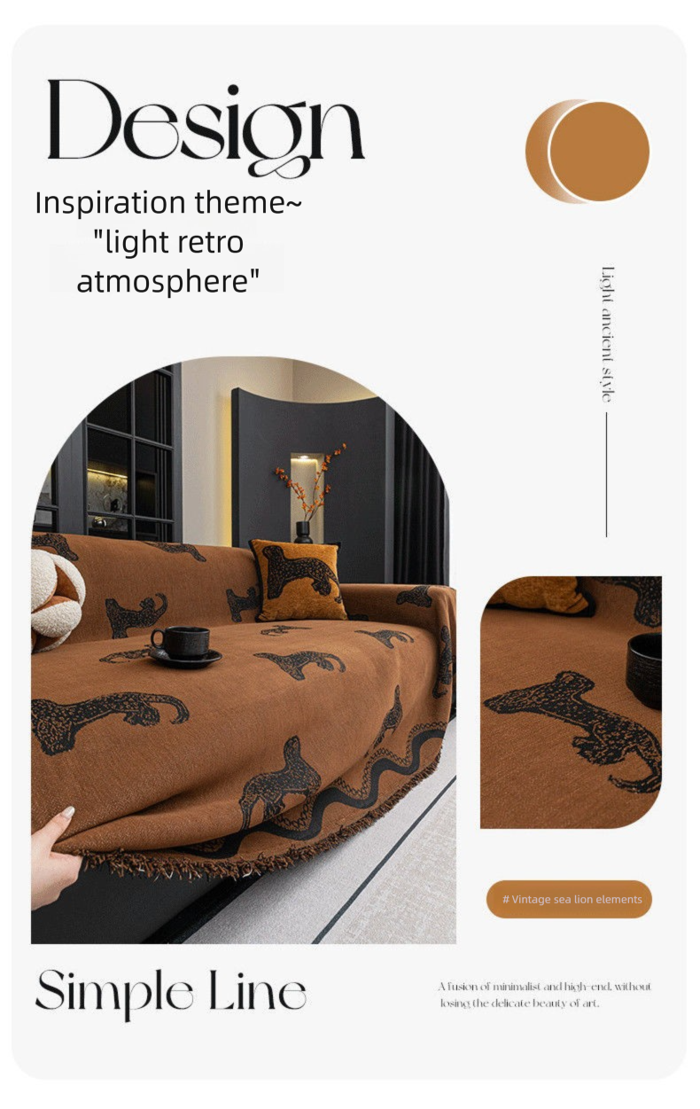 Puxu Chenille Cover Light Luxury Versatile High-end Feel Cat Scratch Resistant Universal Sofa Cushion_voghion.com