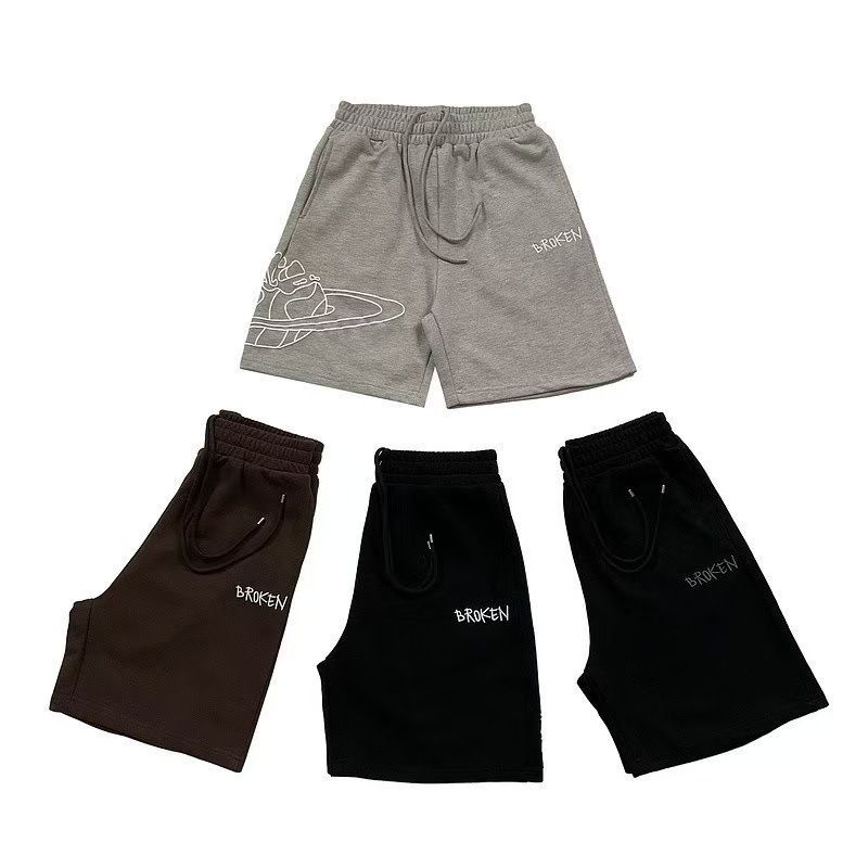 2025 New Sweatpants BROKEN Printed Casual Street Youth Cotton Shorts_voghion.com