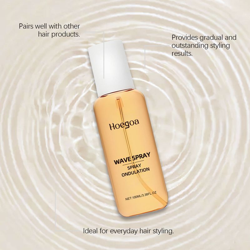 HOEGOA Locken definierendes tägliches Frisurenformungs-Textur-Feuchtigkeitsspendender Halt Natürlich schönes Styling-Spray_voghion.com