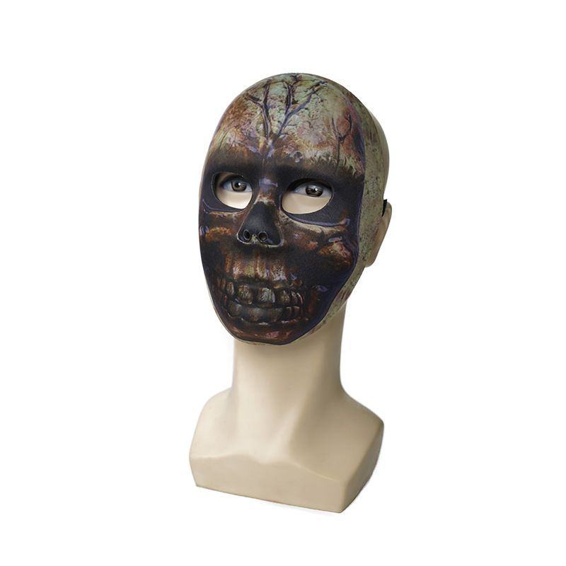 Maschera per il trucco di Halloween, trucco facile e veloce, ballo di fine anno, spettacolo teatrale, trucco spaventoso, maschera leggera, trucco abbinato_voghion.com