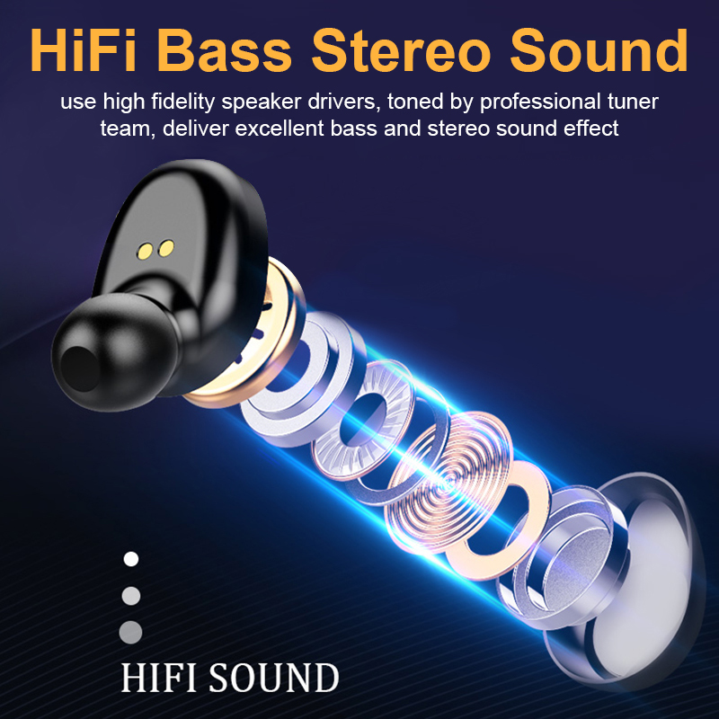 F9-6 TWS Ohrhörer Kabellose Kopfhörer Bluetooth 5.0 Headset Wasserdichte Touch-Steuerung LED-Digitalanzeige Mit Mikrofon 2200mAh Ladebox_voghion.com