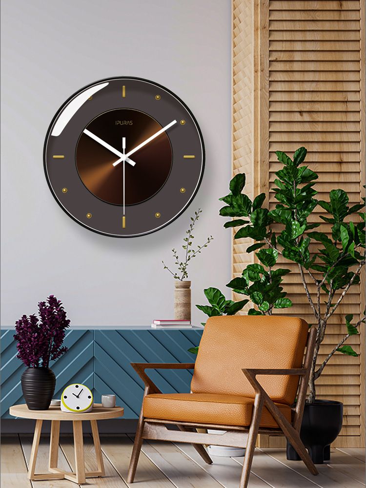 Yipula 7075 Luxury Living Room Modern Simple Elegant Creative Home Wall Clock_voghion.com