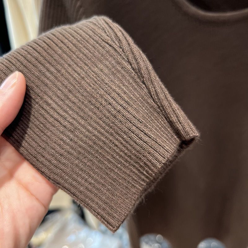 ragazza 100kg Indossabile Maglione alla moda di quest'anno per donna, Autunno Inverno, Elegante e unico Top, Strato di base lavorato a maglia irregolare per_voghion.com