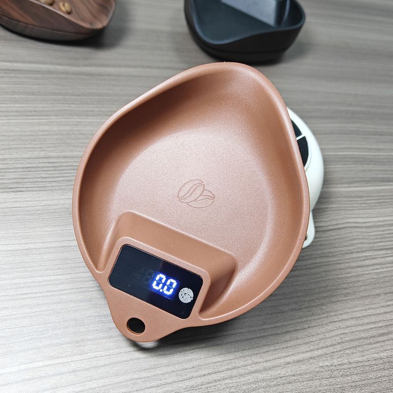 Walnut Color Electronic Hand Brew Tray Dedicated Smart Italian Coffee Weighing Bean Dish Scale_voghion.com