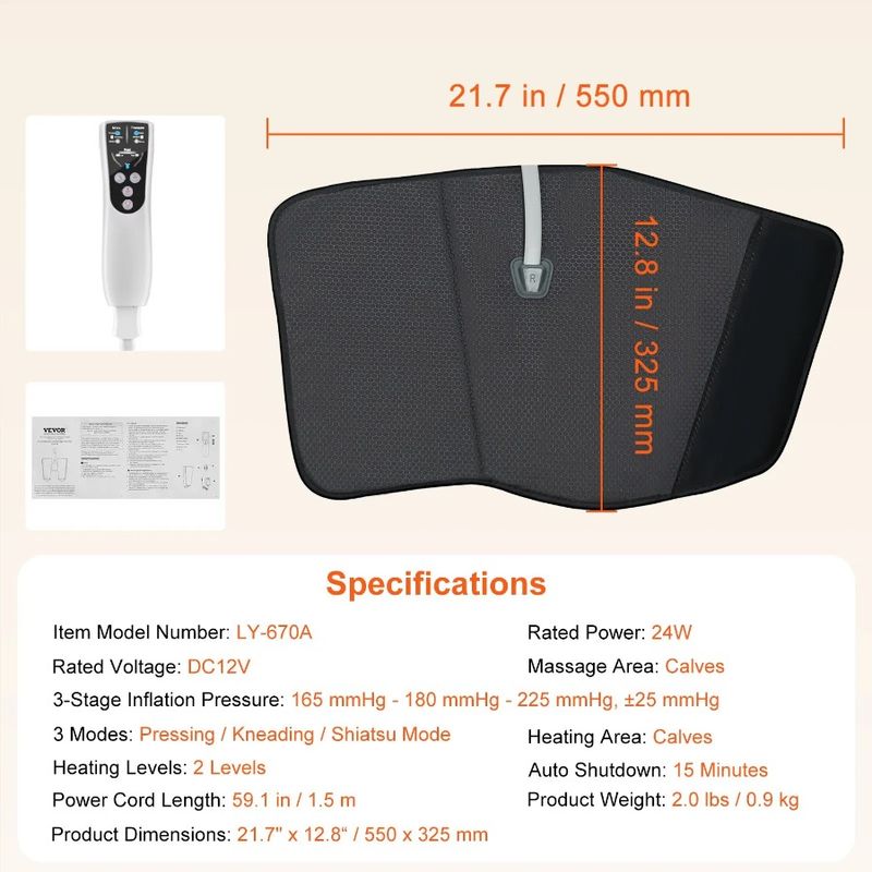 Calf Heat Heating And Modes Massager With Air Compression Intensities With Calf Levels Leg 2 Massager With Massager 3 3 Wraps_voghion.com