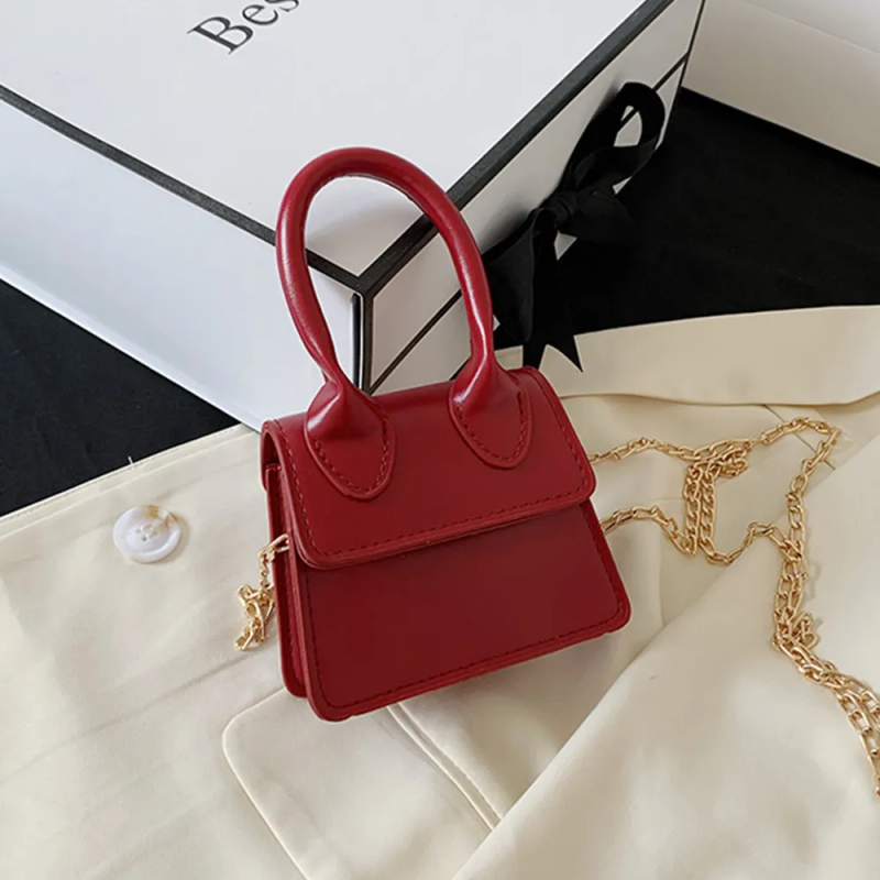 Reput Lasten Olkalaukut Mini Olkalaukut PU Nahkaiset Lapset Tyttöjen Pienet Muotiketjut Hasp Bolso 220924_voghion.com
